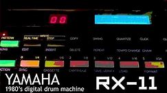 Yamaha RX-11 80's Digital Drum Machine Demo
