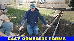 How We Build Easy Forms For Concrete Curb
