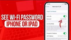 How To See Wi-Fi Password on iPhone or iPad | Full Guide