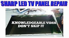 SHARP 32" LED TV PANEL OR DISPLAY PROBLEM SOLVED