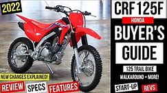 New Honda CRF125F Review: Specs, Changes Explained, Features + More! | CRF 125 Dirt Bike