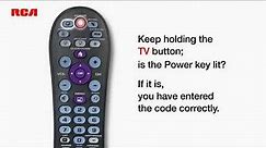Television Remote Control Direct Code Programming