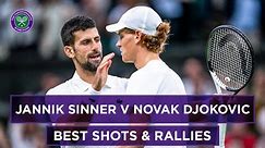 Novak Djokovic v Jannik Sinner BEST points & rallies at Wimbledon 🔥