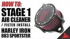 HOW TO: Stage 1 Air Cleaner / Filter Install on Harley Sportster