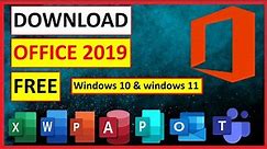 how to download microsoft office 2019 for free windows 11 | download ms office free