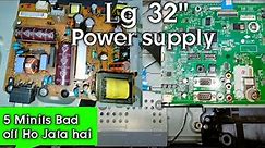 LG 32" LED TV power supply repair easy solution