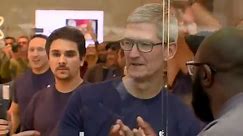 APPLE FRENZY: Apple CEO Tim Cook launches iPhone X sales at Palo Alto store