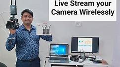 How to live stream your camera wirelessly || HD Wireless transmitter and Receiver