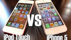 iPod Touch 5th Gen & iPhone 5 Comparison (Design,Speed, & Camera Comparison) + Brief Review