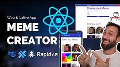 Build and Deploy a Meme Creator in ReactJS with Material UI for Web & Native App with Capacitor