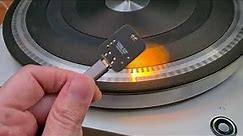 DIY crystal controlled, USB powered turntable strobe for 50 and 60 Hz strobe discs