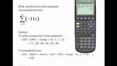 TI-83 - Sequences and Summations