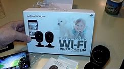 Momentum Wi Fi Security Camera Set up and Review