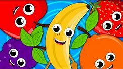 Five Little Fruits | The Fruits Song | Learn Fruits | Nursery Rhymes Songs For Babies By Zebra