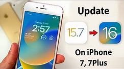 Update iOS 15.7 to iOS 16🔥🔥 || Install iOS 16 on iPhone 7 & 7 Plus