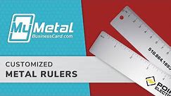 Customizable Metal Rulers for YOUR Brand | My Metal Business Card