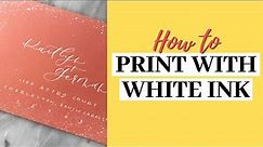 White Ink Printing | How to Print White Ink Stationery with Ghost Toner!