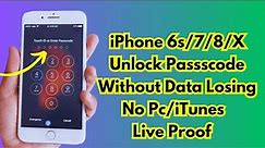 iPhone 6s/7/8/X Unlock Passcode Without Data Losing ! Unlock iPhone Without Computer 2023