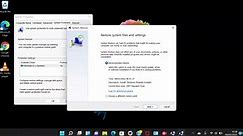 How to restore windows 11 laptop or computer to an earlier date & adjust system restore points