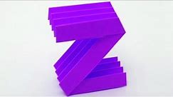 How to make an origami letter 'Z'