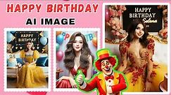 Happy Birthday AI Image Generator | Bing AI | Birthday Photo Editing