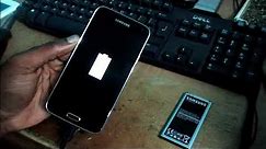 battery icon flashing blinking Grey Samsung Galaxy Solved