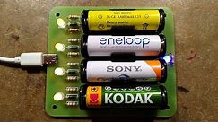 Simple NiMH battery charger (with PCB files)