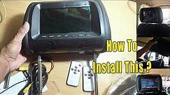 How to install car stereo display extension to headrest Monitor
