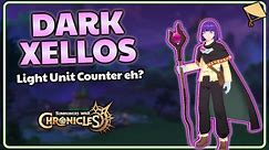 DARK XELLOS & HIS 20K BASE HP MASTERCLASS xD - Summoners War Chronicles Slayers Try Collab