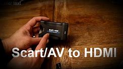 Scart to HDMI Converter, Scart and Phono AV to HDMI