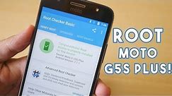 How to ROOT MOTO G5s Plus! Easy to follow guide!
