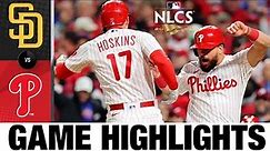 Padres vs. Phillies NLCS Game 4 Highlights (10/22/22) | MLB Highlights