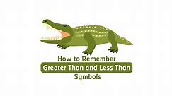 How to Remember Greater Than and Less Than Symbols. Grade 1.