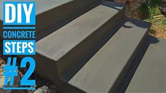 Diy concrete steps #2