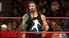 Roman Reigns delivers a parting shot to "movie star" John Cena: Raw, Sept. 18, 2017