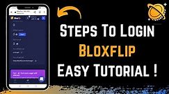 How to Login with Bloxflip !