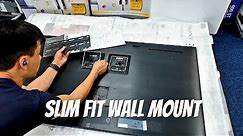 Samsung Slim Fit Wall Mount Unboxing Install on Neo QLED QN95A 55"