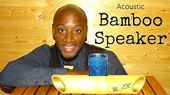 Make an acoustic bamboo speaker // How to // DIY