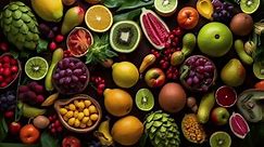 Full Table Many Fruits Vegetables Still Stock Footage Video (100% Royalty-free) 1107836307 | Shutterstock