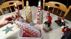 Exquisitely decorated wine bottle