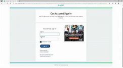 Cox Internet Account Login | Cox Webmail Login | Cox Cable Sign In