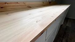 Inexpensive DIY Wood Countertops!!!