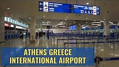 Athens Greece International Airport (ATH) Terminal Walk January 2024