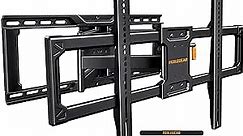 Perlegear UL-Listed Full Motion TV Wall Mount for 42–90 Inch TVs up to 150 lbs, Pre-Assembled TV Mount with Tool-Free Tilt, Swivel, Extension, Max VESA 600 x 400mm, 12″/16″/18″/24″ Wood Studs, PGLF16