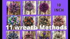 11 Different Methods wreath bases with 10 inch mesh|Hard Working Mom Wreath Basics