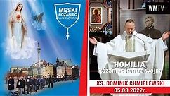 💪ks. Dominik Chmielewski👉Różaniec kontra wojna👈🔥 Męski Różaniec Warszawa 5.03.2022r