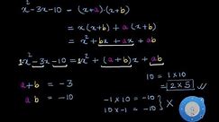 Factorizing a polynomial by splitting the middle term (Hindi) | Class 8 (India) | Khan Academy