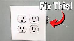 How to Fix Drywall Holes and Damage Around An Electrical Outlet Box | Step By Step Repair!