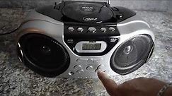 RCA AM/FM Portable Boombox w/CD & MP3 Model #RCD159