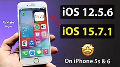 Update iOS 12.5.6 to iOS 15.7.1 - Install iOS 15.7.1 Update on iPhone 6, 5s, 6+